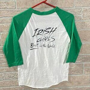 Vintage Irish Girls Best in the World St Patricks Day Ireland 1980s Tshirt